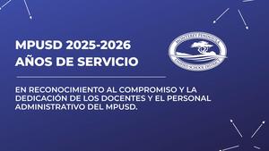 MPUSD 2025-2026 Years of Service